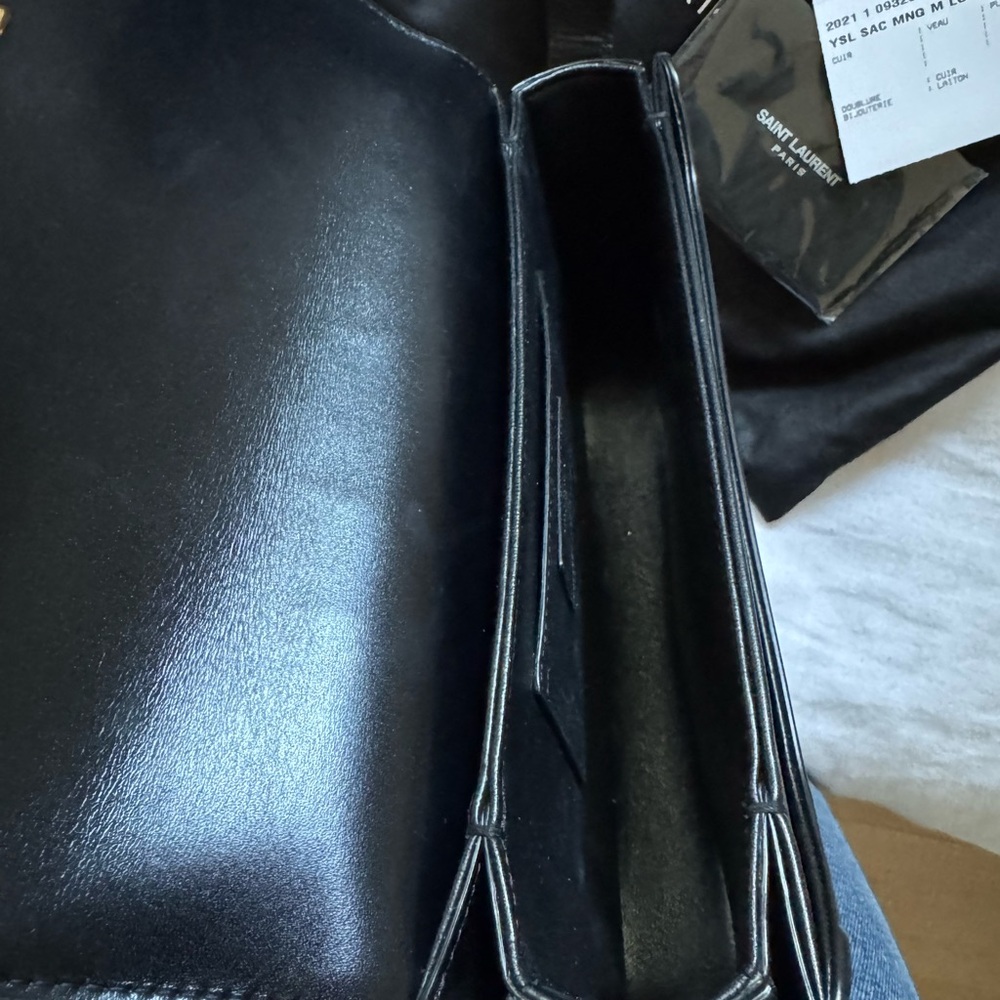 *SOLD* Authentic Saint Laurent Black Medium Solferino Bag - Picture 4 of 6